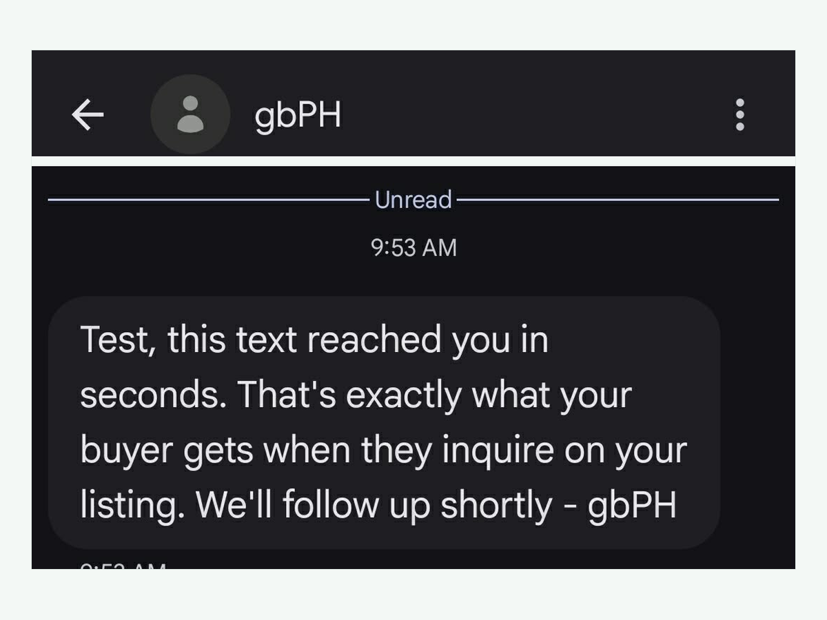 Text delivered